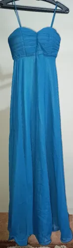 Vestido longo azul