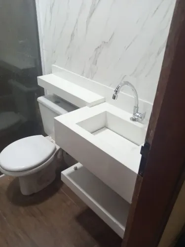 Cuba e Pia de Banheiro Moderna e Elegante
