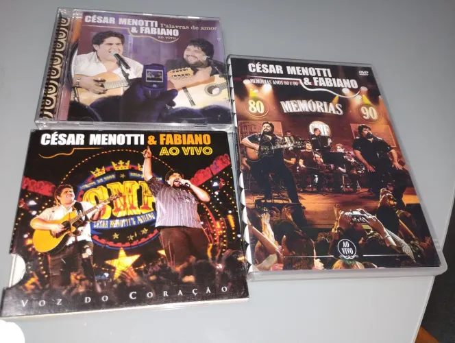 CDs e DVDs do César Menotti & Fabiano