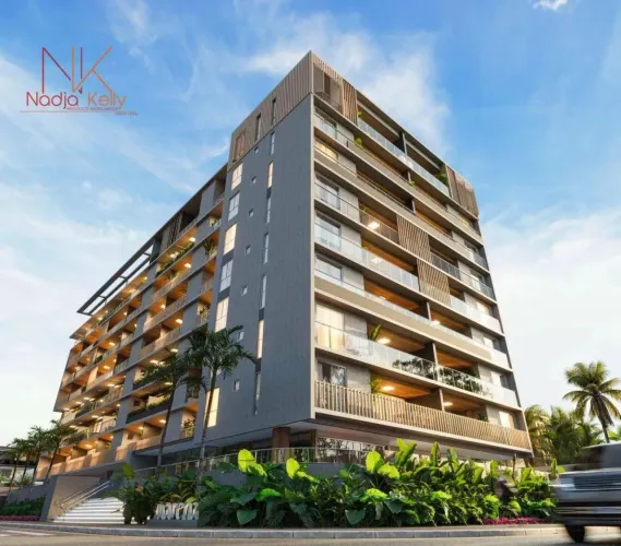 Apartamento com 1 dormitório à venda, 55 m² por R$ 540.836,07 - Intermares - Cabedelo/PB