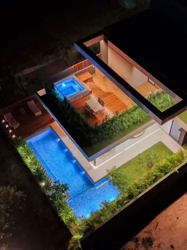 Casa de Luxo no Alphaville Ceará com Rooftop e Vista Permanente da Natureza, porteira fech