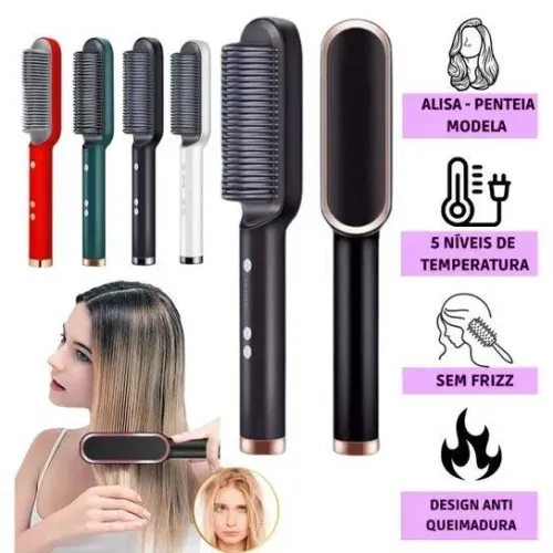 Escova alisadora 3 em 1-Nova 