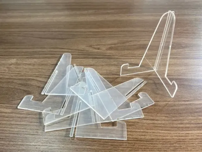 Suporte Expositor para Cards - Display em acrílico - Kit com 5 unidades