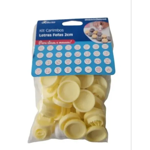 Kit Carimbos - Letras Fofas - 2cm - 1 unidade - BlueStar