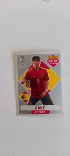 Figurinha Rookie Gavi Prata - Rara - Copa do mundo