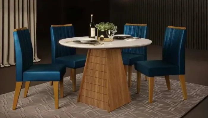 Conjunto com 4 Cadeira Fler Pronta Entrega - Entrega Rápida
