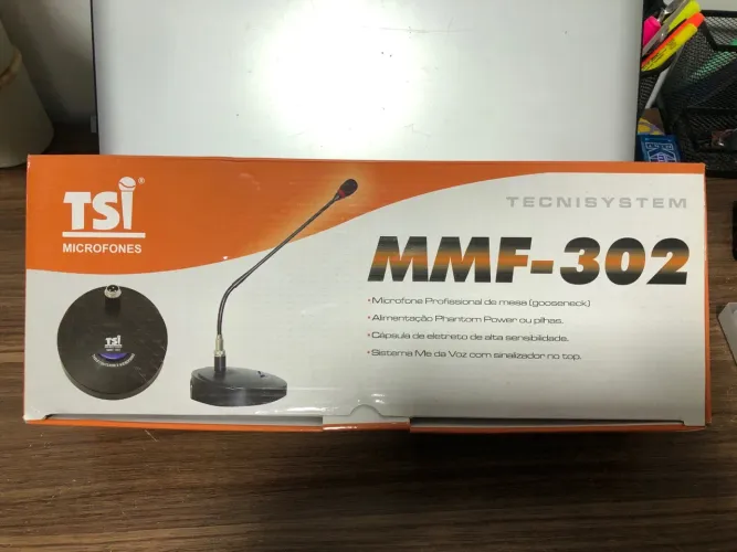 Microfone de mesa profissional TSI MMF-302