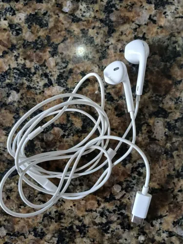 Fone de ouvido original da Apple com fio