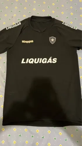 Kappa | Camisa Botafogo Preta 2007 Retrô Original | Usado | Tamanho 12 -M/g