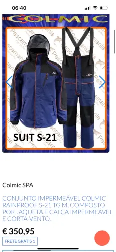 Conjunto impermeável Colmic TAM L