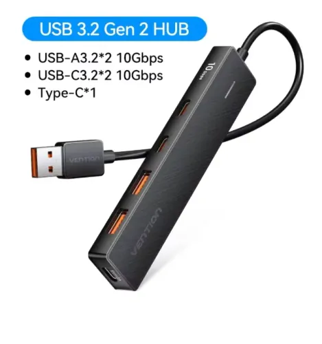 Vention 5 em 1 USB 3.2 HUB 10 Gbps