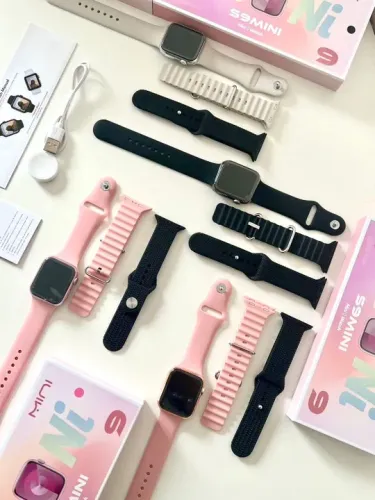 Relógio Smartwatch Mini com 03 pulseiras