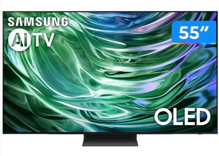 Samsung AI TV 55" OLED 4K 55S90D 2024, Processador com AI, Painel até 144hz, AI