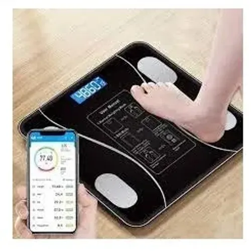 Balança Digital App Corporal Saude Mede Gordura IMC Fitness Academia Bioimpedancia