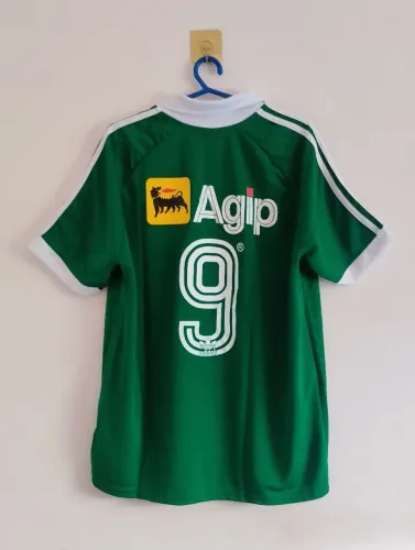Camisa Retrô Palmeiras Agip 1987/88 - Verde Personalizada 9