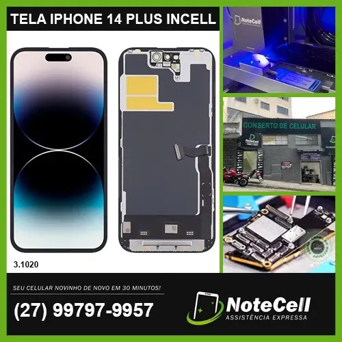 TELA / DISPLAY P/ IPHONE 14 Plus LCD incell - Instalação em 30 min!