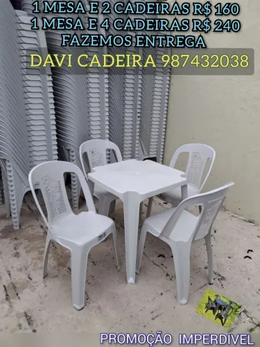 EXCELENTE!! CONJUNTO DE MESA COM CADEIRA SIE.D 7SM.R E ENTREGO 