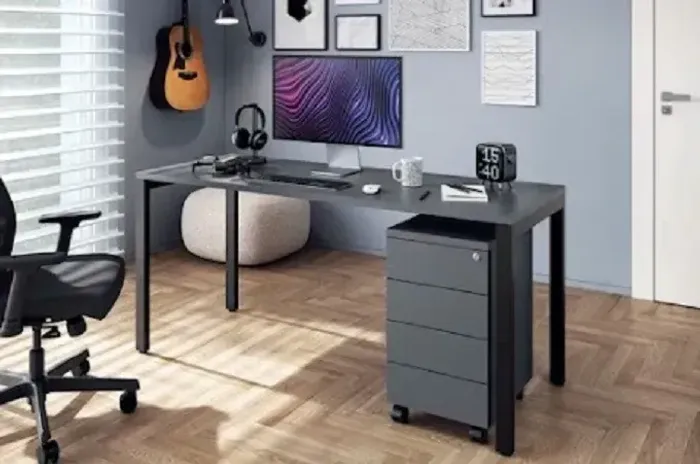 Escrivaninha/160L+Gaveteiro Volante/36LX64AX45P, R$1.956,86!