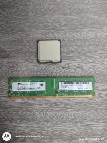 PROCESSADOR CORE 2 DUO + MEMORIA RAM DE 1 GB PARA COMPUTADOR