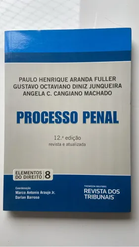 Livro Processo Penal - Vol.8 - Coleção Elementos Do Direito