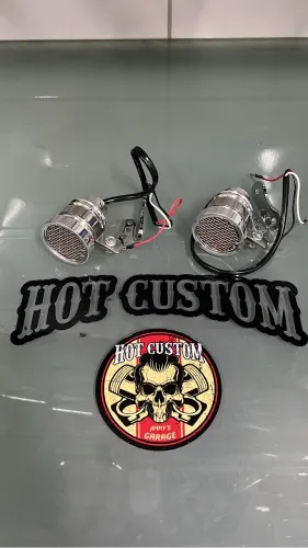 Lanterna Traseira em Alumínio e Inox 4,8cm Moto Customização