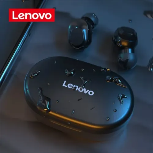 Fone De Ouvido Sem Fio Lenovo Bluetooth XT91 Preto Com Luz Branco Led Gamer