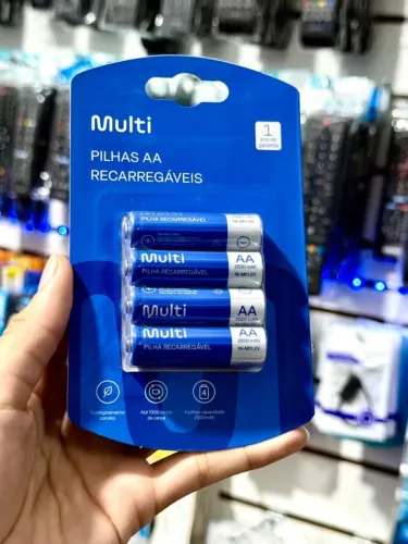 Pilha Recarregável Multilaser com 4XAA