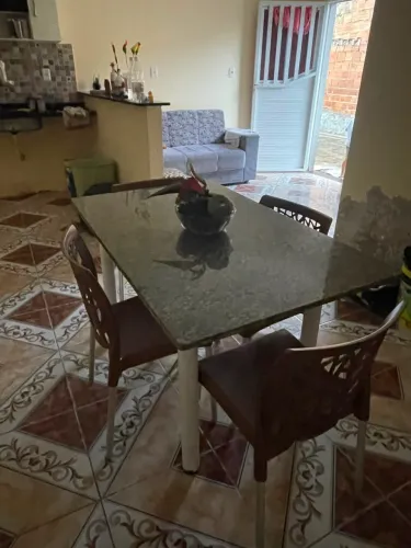 Mesa de mármore completa