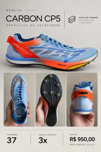 SAPATILHA DE VELOCIDADE HEALTH CARBON CP5