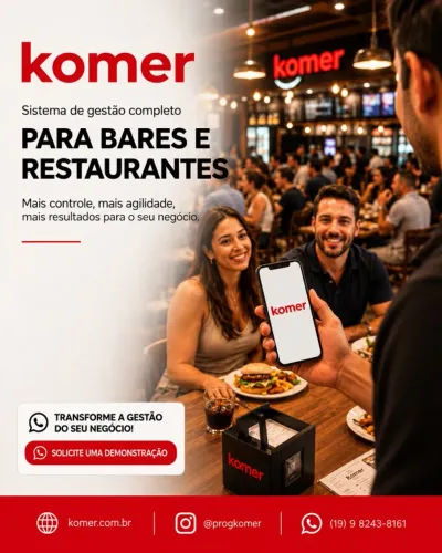 Sistem de gestão para bares, restaurantes e lanchonetes