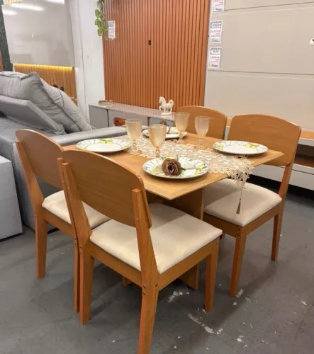 Conjunto de Jantar Alverna 4 Lugares