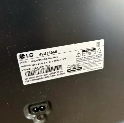 TV LG 49 Polegadas 4K Para Retirada de Peças ou Conserto