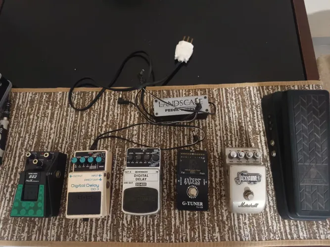 Set de pedais para guitarra 
