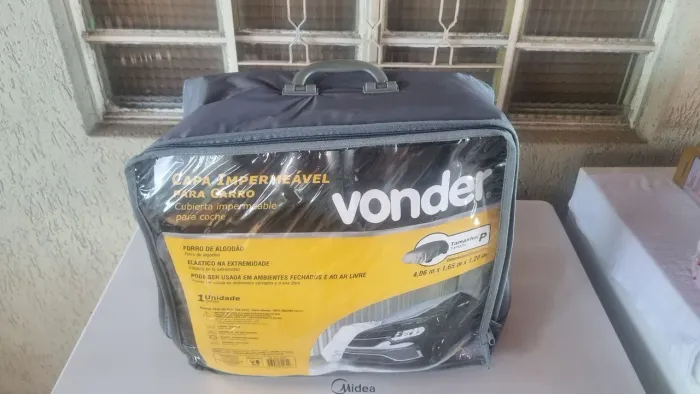 Capa Impermeável Para Carro Com Elástico, Tamanho P, Marca Vonder
