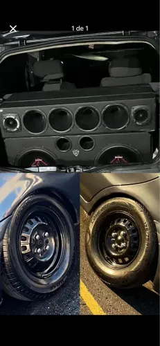 Rodas 13 fiat e som automotivo 