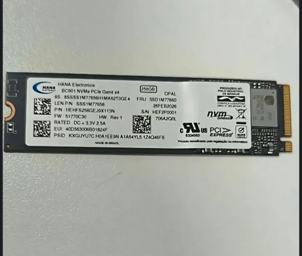 Ssd m2/NVME 256 GB!!!!