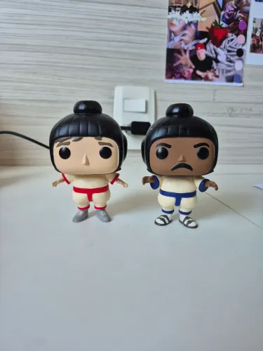 Dupla funko the office Jim e Stanley sumo