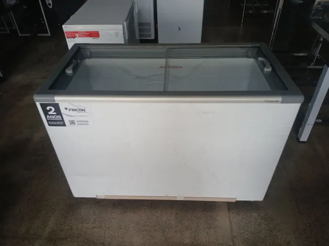 Freezer Horizontal Fricon 411 Litros Branco HCEB411 Tampa Vidro