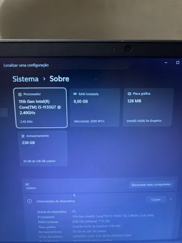 Notebook Samsung Book i5 11ª Geração | 8GB RAM | SSD NVMe 256GB RETIRO OS ADESIVOS