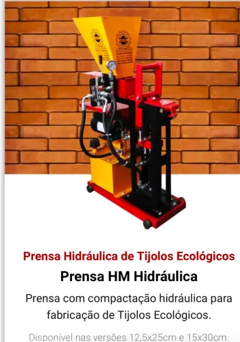 Máquina de fazer tijolos ecológicos