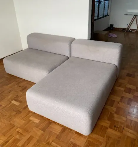 Sofá bipartido chaise estudio bola + tok stok