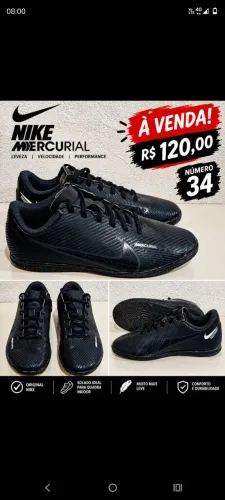Tênis futsal Nike mercurial infantil