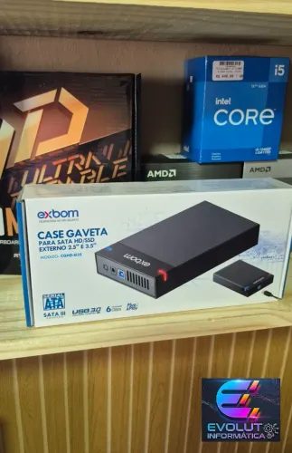 Case HD externo 2,5 e 3,5 novo lacrado com garantia!