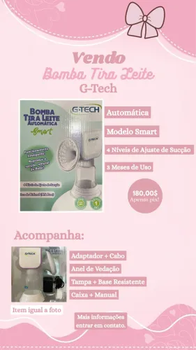 Bomba Tira Leite G-Tech