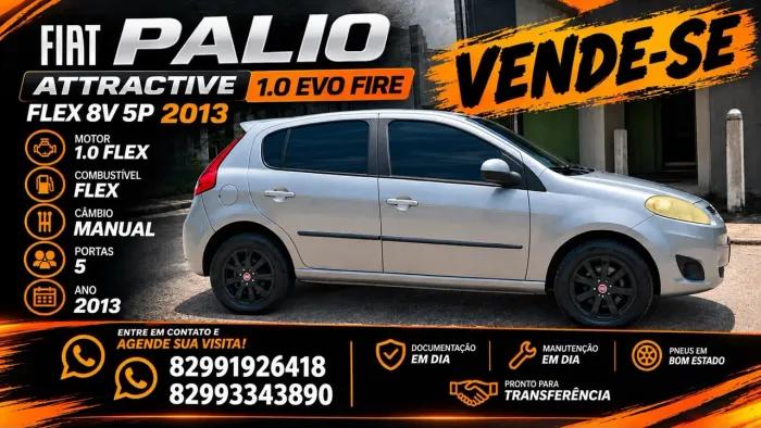 Fiat Palio Attractive 1.0 EVO Fire Flex 8V 5P 2013