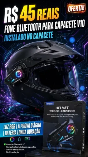 Intercomunicador pra capacete