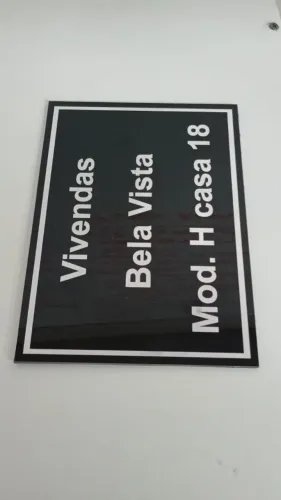 placas de identificaçao residencial