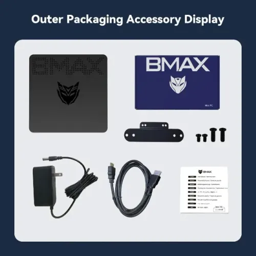 Computador Desktop BMAX B1 Mini PC N4000 128gb 8gb Windows 11