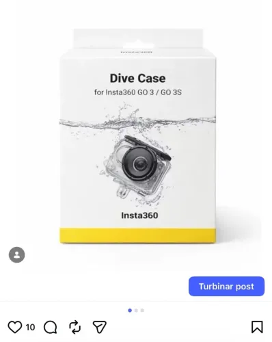 Insta360 Estojo de mergulho para câmera GO 3S/GO 3 dive case