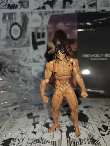 Action Figure Titã Eren Jaeger Articulado - Attack on Titan